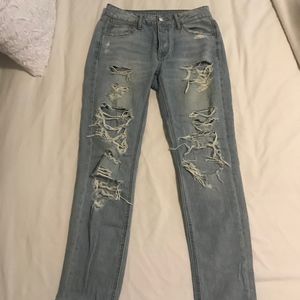 American Eagle high wasted "tom girl" jeans